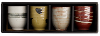 Kubki ceramiczne czarki – Zestaw 4 sztuki