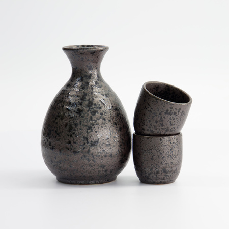 Zestaw do sake  Kuro Tetsusabi