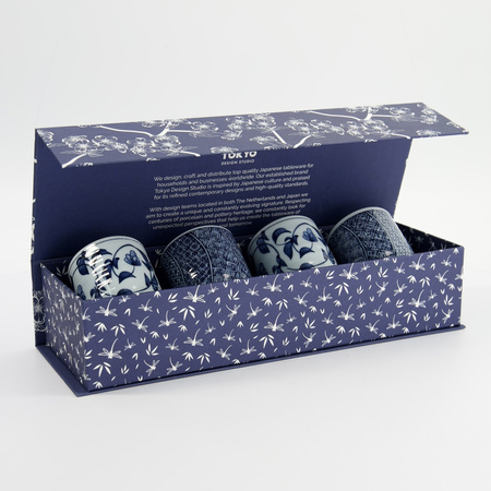 Zestaw czarek 160ml Blue/White