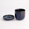 Czarka z przykrywką kubek ceramiczny Cobalt Blue 7,6x6,8 cm