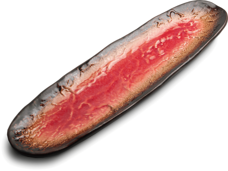 Talerz do sushi Yaketa czerwony 41x11,5 cm