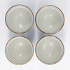 Kubki ceramiczne czarki Blue/White – Zestaw 4 sztuki