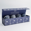 Kubki ceramiczne czarki Blue/White – Zestaw 4 sztuki