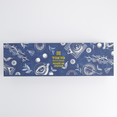 Kubki ceramiczne czarki Blue/White – Zestaw 4 sztuki