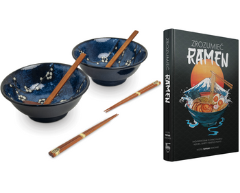 Książka zrozumieć ramen + Zestaw do ramenu Hana Blue